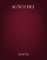 Agnus Dei SACB choral sheet music cover